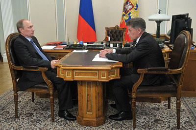 Губернатор встретился с Владимиром Путиным