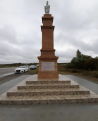 На въезде в Завитинск установили придорожную стелу со скульптурой Богородицы