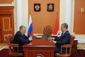 Амурский губернатор обсудил с депутатом Госдумы Андреем Гурулевым совместное сотрудничество