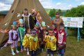 Занятия по эвенкийскому проводят даже в палатке оленевода в детсаду. Фото: Родовая община «Синкэн»