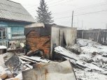 В Шимановске в пожаре на частном дворе погибли поросята