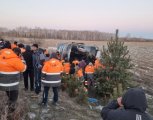 В Свободненском районе автобус с рабочими попал в ДТП и слетел с трассы