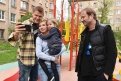 Экранная семья Владимира Яглыча (Кристина Теплова и юная Виталия Корниенко) и Марюс Вайсберг.