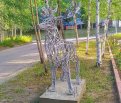 Скульптуру северного оленя подарили администрации Тындинского района