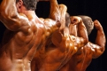Участники «Гран-при Амура» демонстрируют мышцы спины.