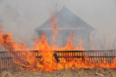 Серышевский район в огне