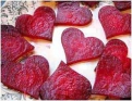 Идеи для оформления «сердечных» блюд: Ингредиенты в виде сердечек.