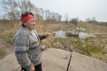 Валентина Мищенко вспоминает:мост и поля вокруг в конце апреля были покрыты водами Алима.