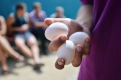 Главный по курочкам каждый день собирает десяток яиц.
