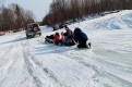 Семьи Бондаренко, Любимовых и Пономаревых выбирают экстремальный спорт на льду.
