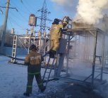 Из-за пожара на подстанции в Белогорске без света осталась часть города и шесть котельных
