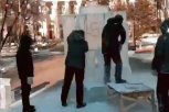 Ледяной Александр Невский высотой почти четыре метра появится в Благовещенске
