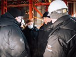 Глава Роскосмоса проинспектировал стройку на космодроме и записал поздравление с 23 февраля