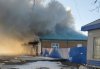 В Тыгде пожар в магазине тушили несколько боевых расчетов и пожарный поезд