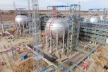 Три первых шаровых резервуара Амурского ГПЗ готовы к приему сжиженных углеводородов
