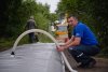 Мост в Верхнеблаговещенском освободился от воды: лодочную переправу закрыли