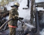 Семь пожарных и две машины тушили гараж в Тамбовке