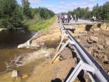 Дорожники отсыпают разрушенный участок федеральной трассы «Амур» в Магдагачинском районе (обновлено)