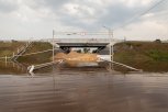 Строительству подъезда к мосту через Зею помешал паводок