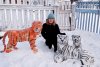 «АП! Снежные тигры у ног наших сели»: каких героев вылепили амурчане из снега