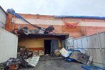 В Новобурейском горел склад-магазин «Светофор»