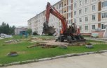 В Зее начали благоустраивать площадки  по проекту «1 000 дворов»