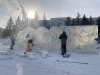 В Белогорске для строительства новогоднего городка завезли 35 кубометров льда
