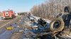 В Бурейском округе у попавшей в ДТП фуры разлилась солярка
