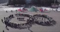 Белогорцы показали живую «бесконечность» в честь 9-летия присоединения Крыма. Фото: скриншот видео