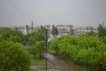 Ливень с градом прошел в Благовещенске (фото, видео)