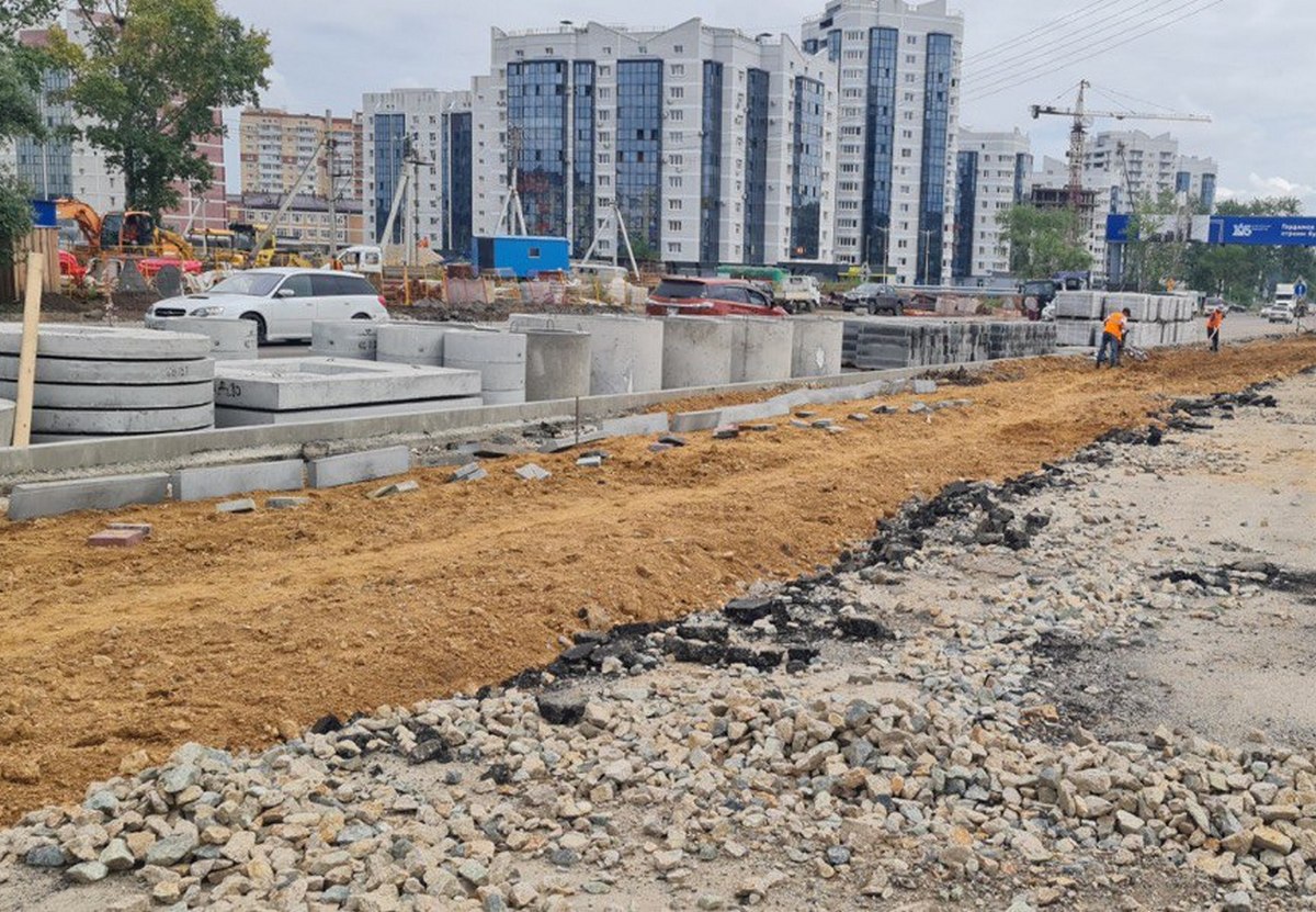 В Благовещенске обновят тротуар на Игнатьевском шоссе. Фото: admblag.ru