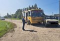 Школьный автобус столкнулся с «Нивой» в селе Ромненского округа. Фото: epp.genproc.gov.ru