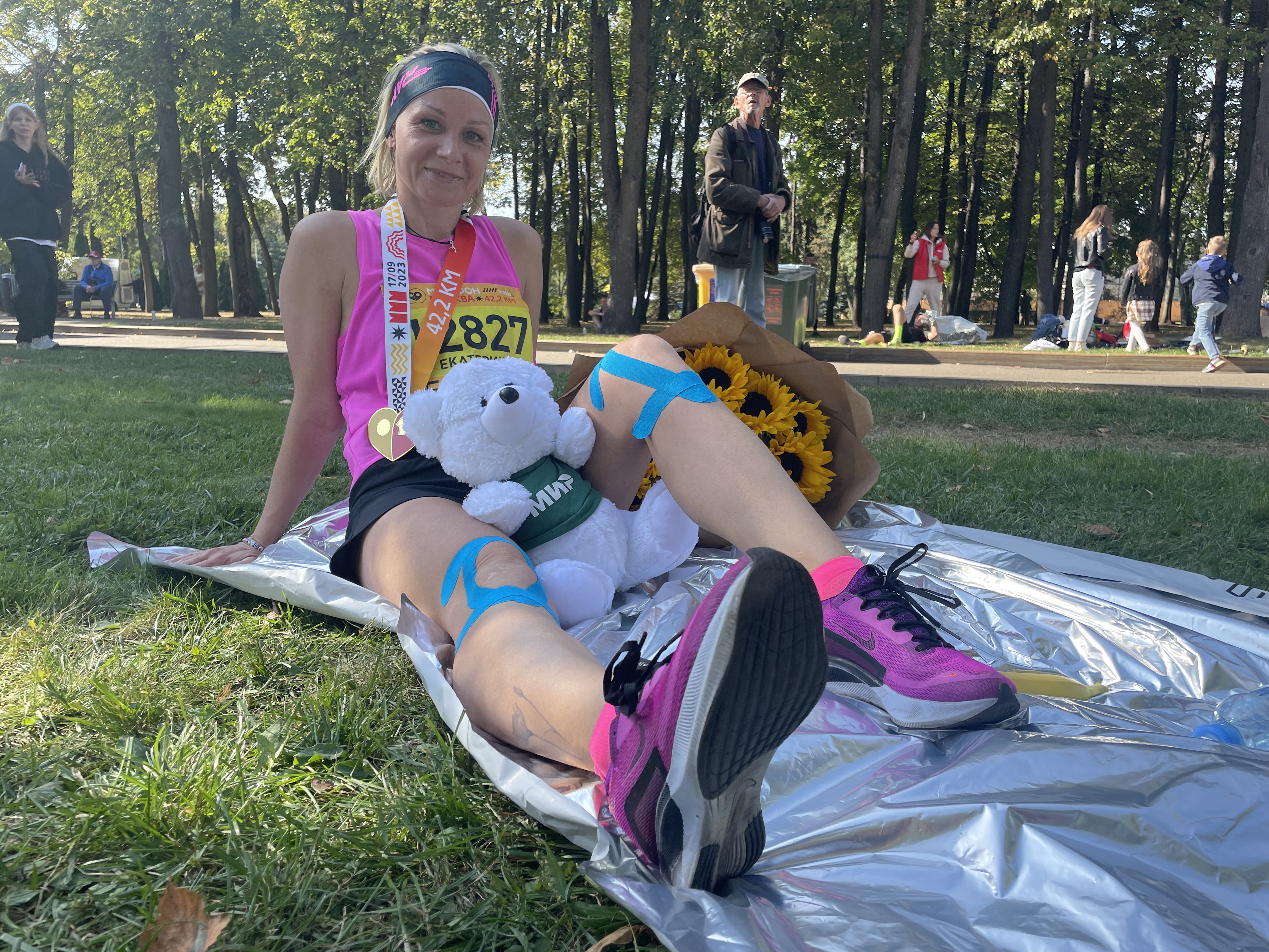 Екатерина Гончарова пробежала марафон в свой день рождения. Фото: Софья Иванова