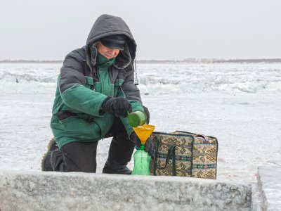 Морозно и ветрено в праздник Крещения в Амурской области