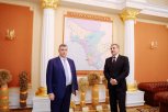 Губернатор Василий Орлов встретился с депутатом Госдумы Леонидом Слуцким