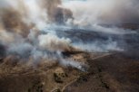 Амурские огнеборцы продолжают тушить природный пожар в районе села Антоновка Завитинского округа