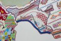 Амурская область на вышитой карте страны