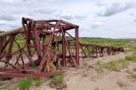 В Шимановском округе снесенную ледоходом опору ЛЭП восстановили спустя три месяца