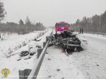 В массовом ДТП под Циолковским погибли двое сотрудников МЧС