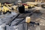 На стройплощадке в Благовещенске вспыхнул утеплитель