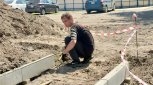 В Белогорске ремонтируют двор по проекту Центра развития территорий Приамурья