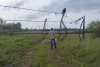 Энергетики в Белогорске ставят временные опоры и расчищают трассы от буреломов