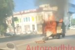 Десятки благовещенцев сняли на видео горевшую в центре города «буханку»