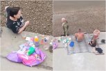 Спасатели попросили трех нетрезвых благовещенцев с детьми покинуть пляж на улице Мухина