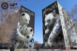 Уличный художник из Китая нарисует на благовещенской многоэтажке огромную бело-синюю панду