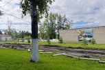 В военном городке Белогорска за восемь миллионов рублей благоустраивают двор