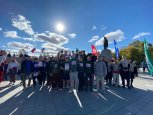В легкоатлетической эстафете в Благовещенске поучаствовали около 40 команд