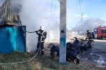 Пожарные потушили гараж с квадроциклом и мотоциклом в Екатеринославке и квартиру в Свободном