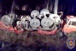 На автодублере БАМа в Селемджинском районе погиб водитель в перевернувшемся КАМАЗе