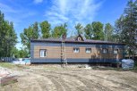 В Магдагачах подрядная организация завершает строительство общественной бани